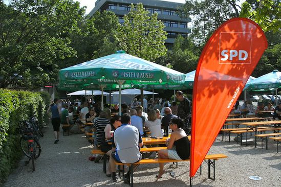 SPD im Biergarten Künzelsau Foto: spd kün