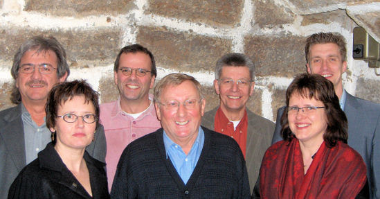 Foto: Fritz Rehm, Birgit Muth, Michael Sanwald, Wilhelm Hofmann, Hans-Jürgen Saknus, Dagmar Doberstein-Hönig und Wim Buesink